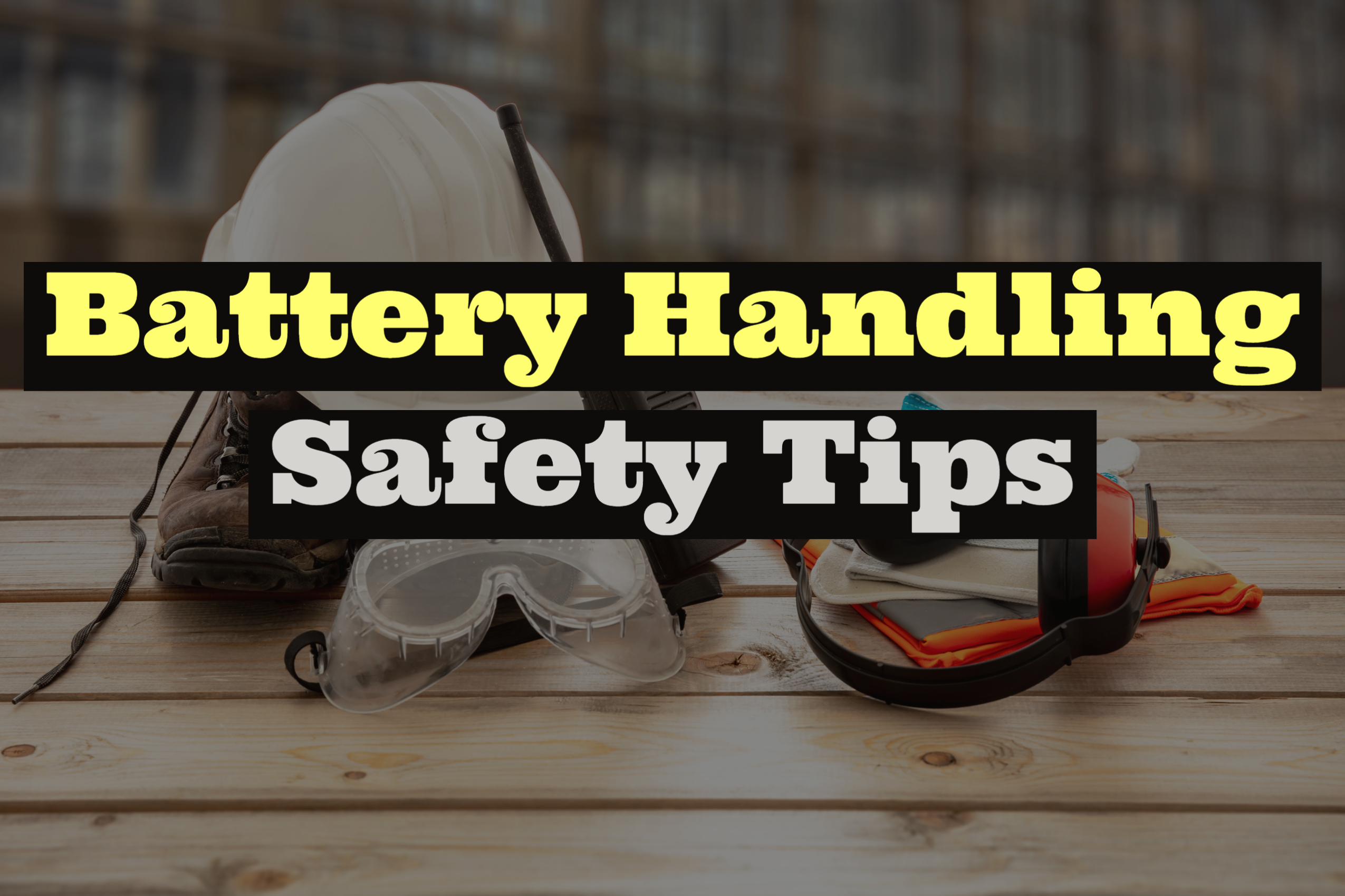 Battery Handling Safety Tips and Precautions